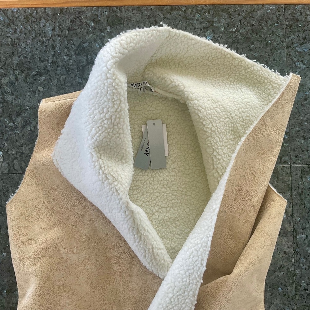 WD.NY Shearling Vest (NWT)